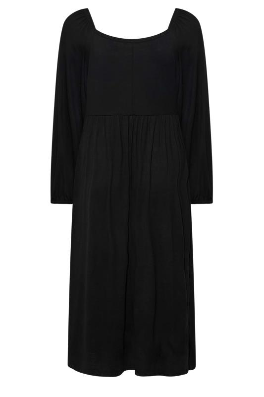 LIMITED COLLECTION Plus Size Black Smock Dress | Yours Clothing  7
