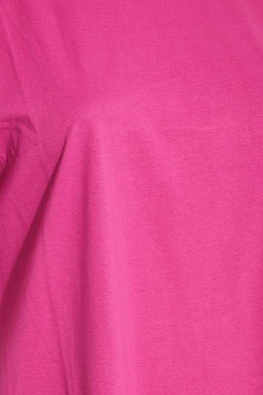 Plus Size Pink Oversized Tunic T-Shirt Dress | Yours Clothing 5