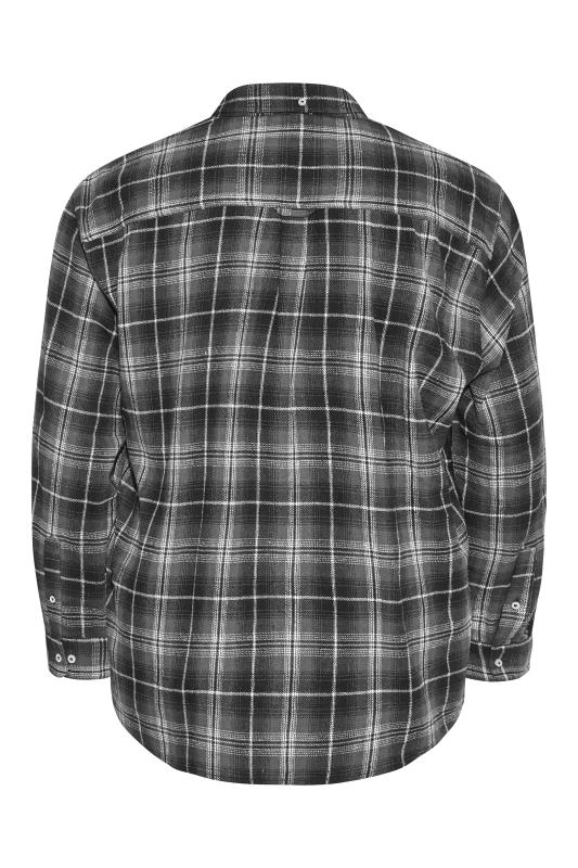BadRhino Black & Grey Brushed Check Shirt_BK.jpg