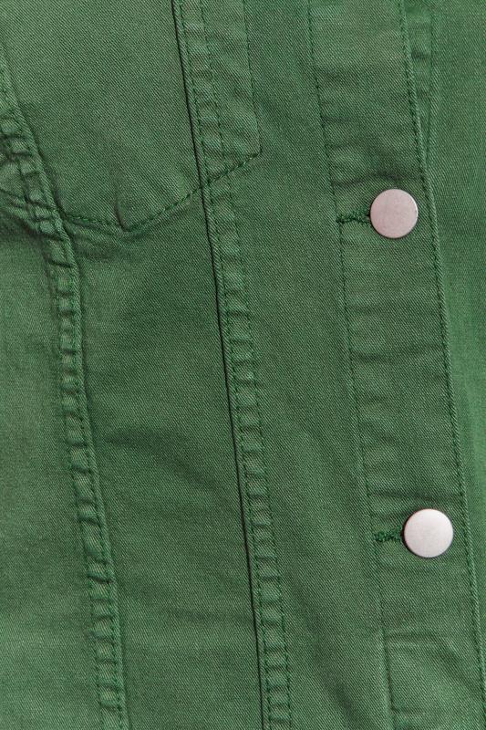 Tall Women's LTS Dark Green Denim Jacket | Long Tall Sally 4