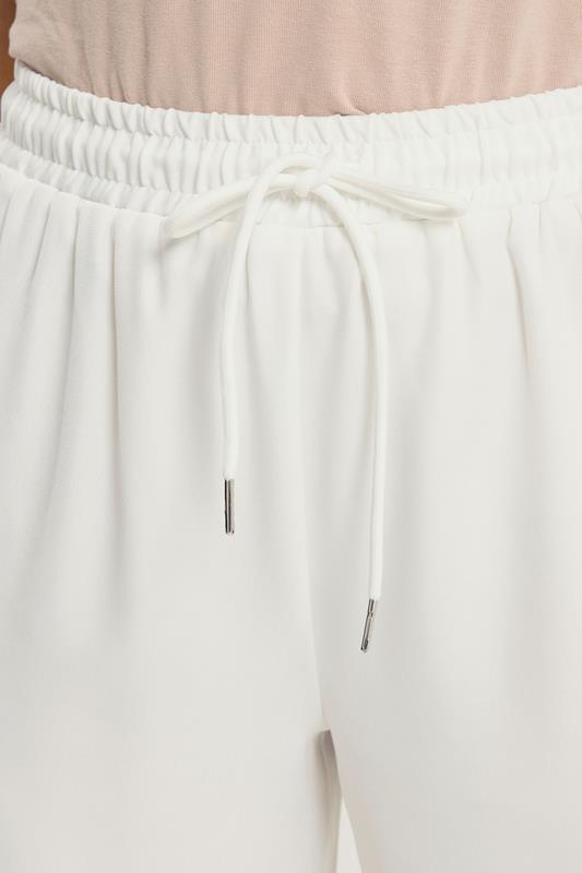 LTS Tall Women's Ivory White Side Stripe Wide Leg Trousers | Long Tall Sally 5