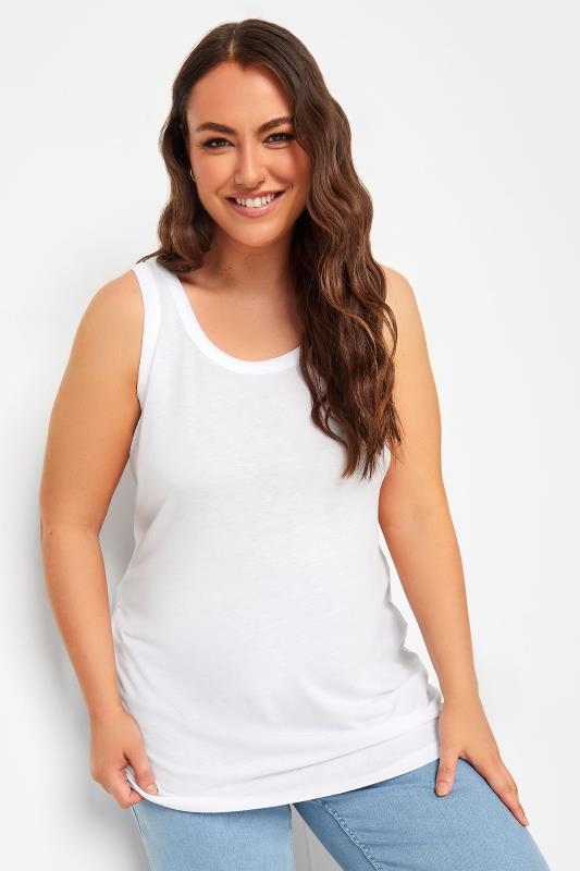  Grande Taille YOURS Curve White Vest Top