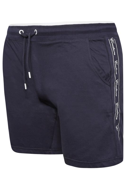 D555 Big & Tall Navy Blue Couture Side Panel Shorts | BadRhino 5
