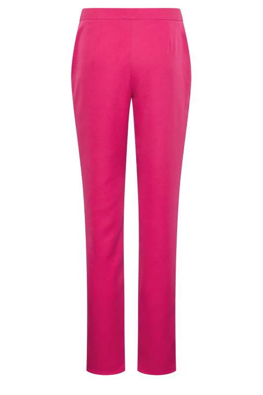 LTS Tall Women's Dark Pink Scuba Crepe Slim Leg Trousers | Long Tall Sally  5