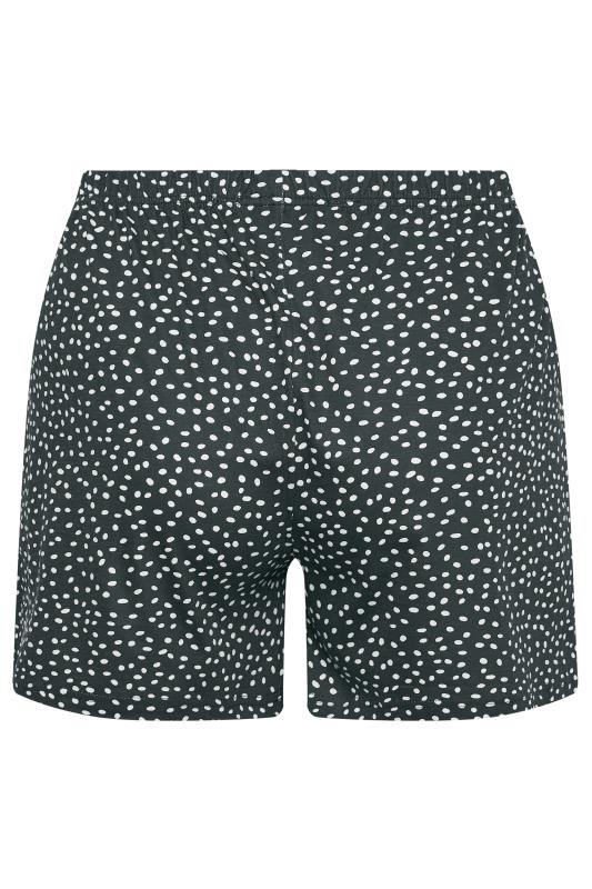 YOURS Curve Plus Size Navy Blue Spot Print Pyjama Shorts | Yours Clothing  9