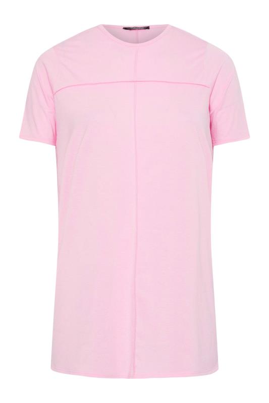 LIMITED COLLECTION Curve Pink Exposed Seam T-Shirt_X.jpg