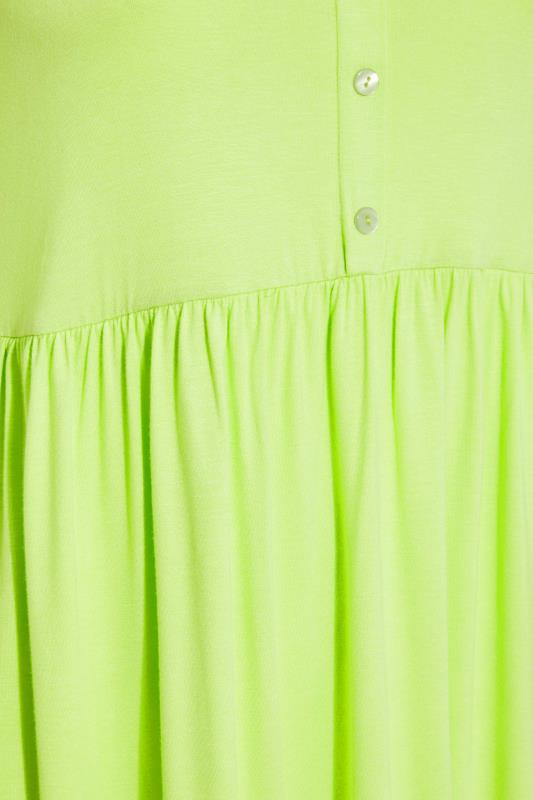 LIMITED COLLECTION Curve Lime Green Button Detail Cami Top 5