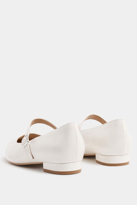 LTS Ivory White Mary Jane Low Heel In Standard Fit | Long Tall Sally 4