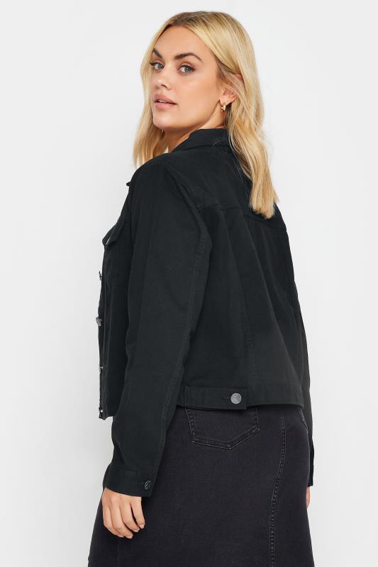 YOURS Plus Size Curve Black Denim Jacket | Yours Clothing 4
