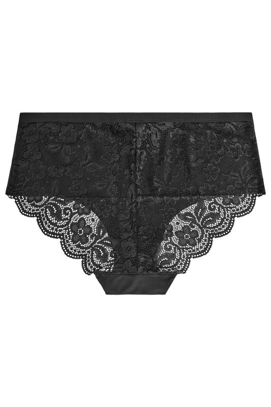 3 PACK Tall Black Lace Back Shorts 4