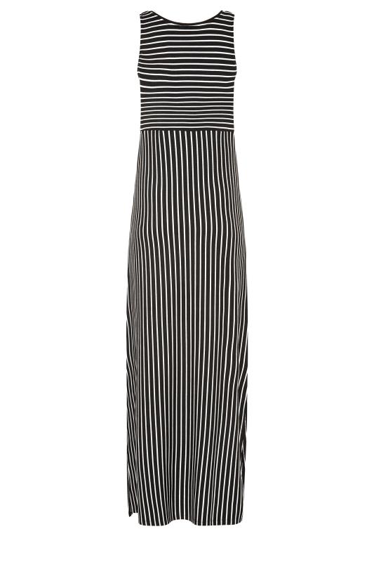 LTS Tall Black Stripe Maxi Dress 8