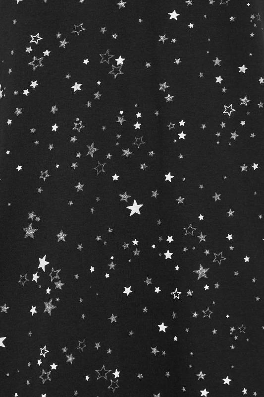 Petite Black Star Print Chemise | PixieGirl 5