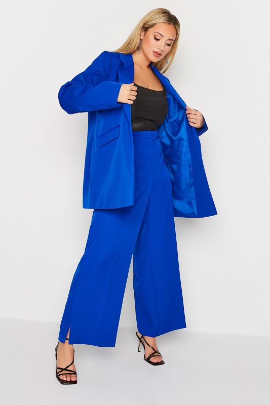 Plus Size Cobalt Blue Tailored Blazer | Yours Clothing 5