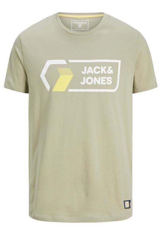 JACK & JONES Green Logan T-Shirt | BadRhino  2