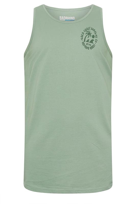 BadRhino Big & Tall Green Graphic Vest Top 7