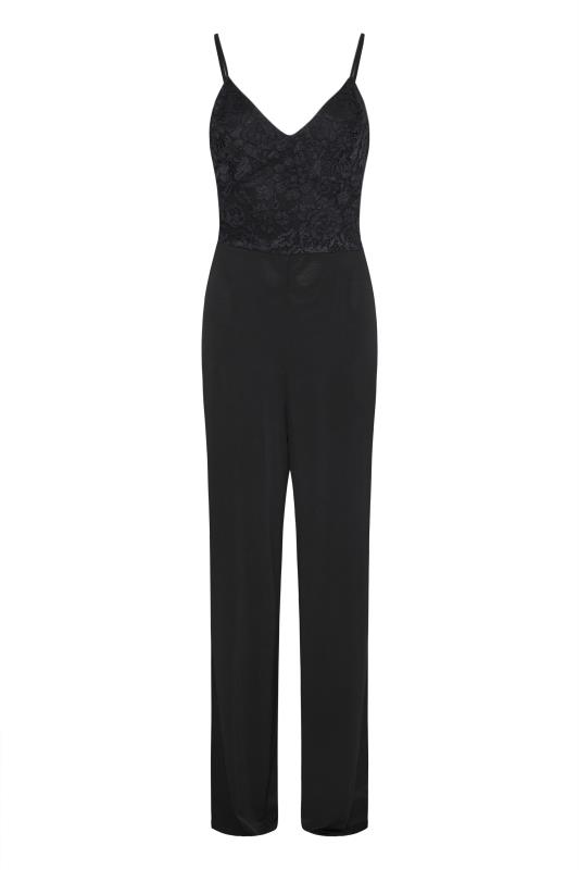 LTS Tall Black Lace Cami Jumpsuit 6