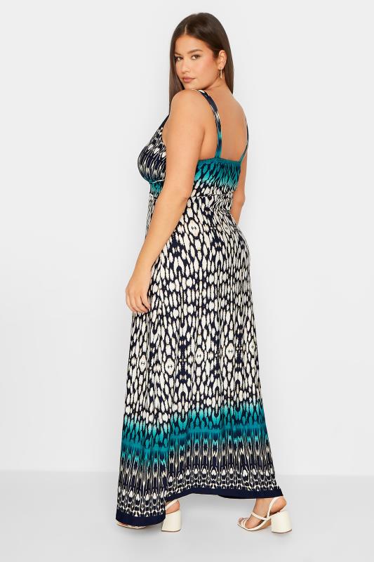 LTS Tall Women's Blue Aztec Print Maxi Dress | Long Tall Sally 5