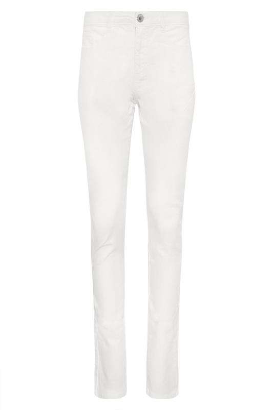 LTS Tall White Skinny Stretch AVA Jeans 5