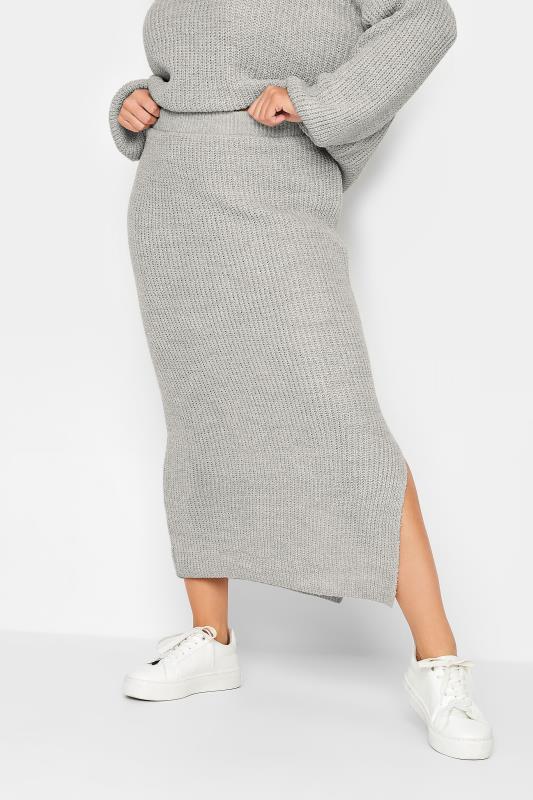  Grande Taille YOURS PETITE Curve Midi Knitted Skirt