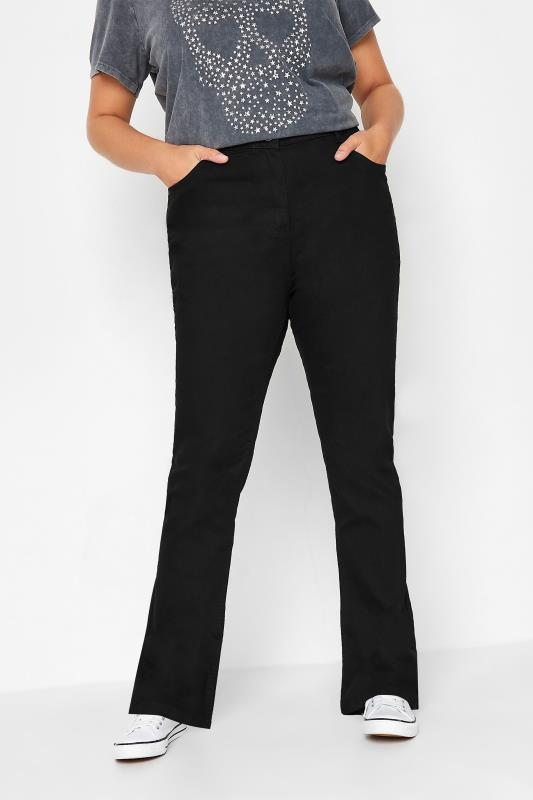 Plus Size  YOURS Curve Black Bootcut Fit ISLA Stretch Jeans