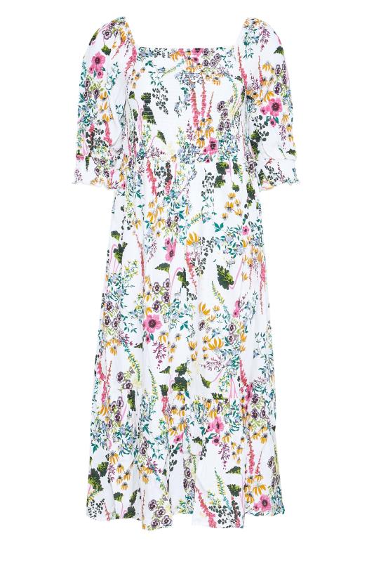 YOURS LONDON Curve White Floral Puff Sleeve Maxi Dress_X.jpg
