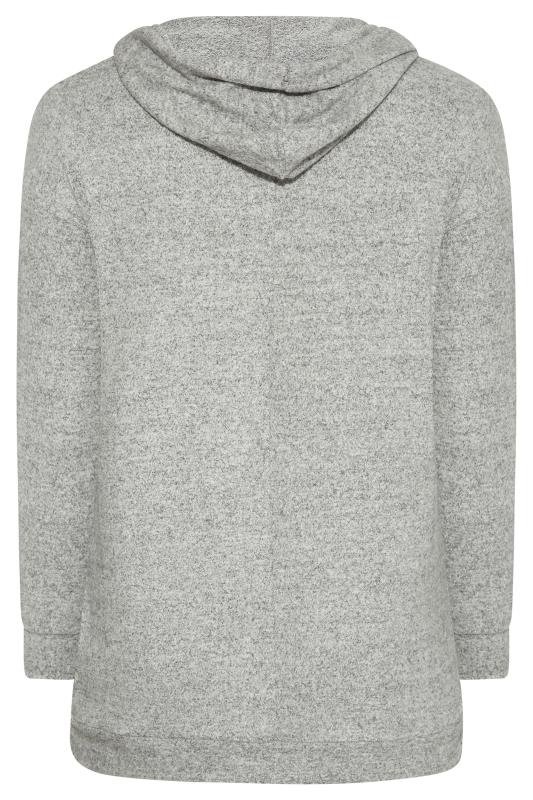 Curve Grey Sequin Star Soft Touch Hoodie 7