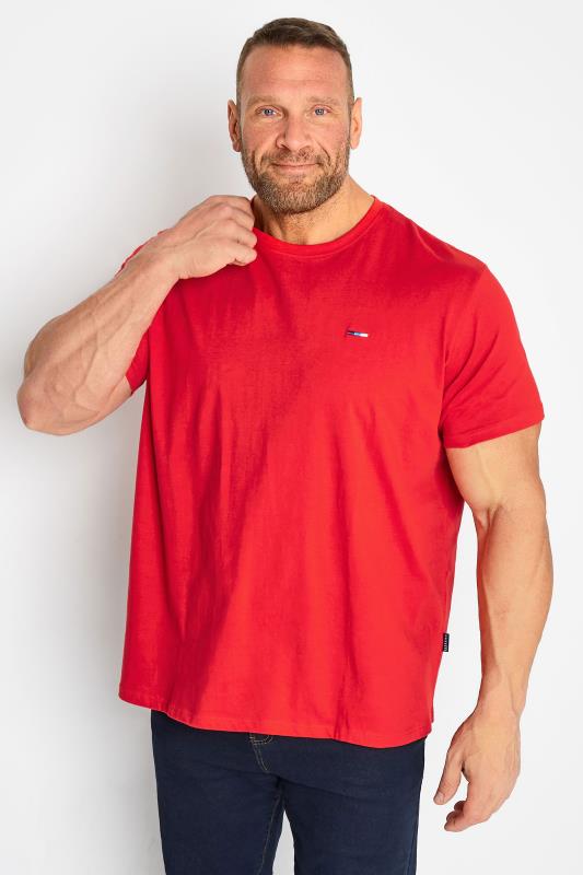 BadRhino Big & Tall 3 PACK Red & Blue Cotton T-Shirts | BadRhino 2