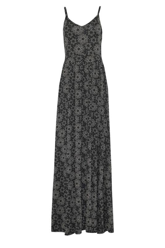 LTS Tall Black Star Burst Print Striped Maxi Dress | Long Tall Sally 5