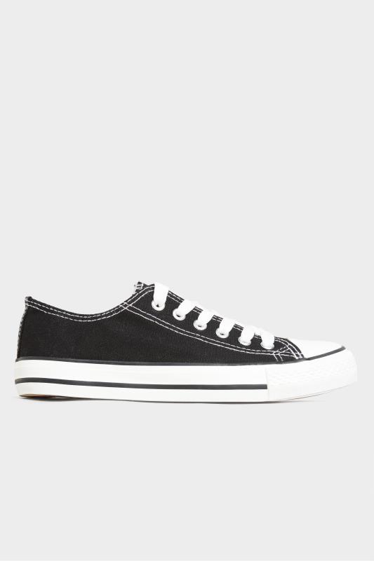 Black Canvas Low Trainers In Wide E Fit_A.jpg
