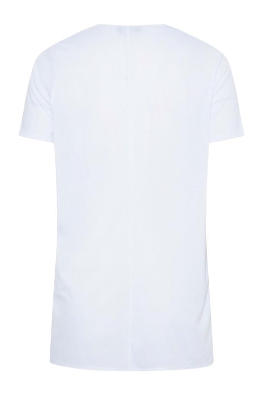 LIMITED COLLECTION Plus Size White Exposed Seam T-Shirt | Yours Clothing  6