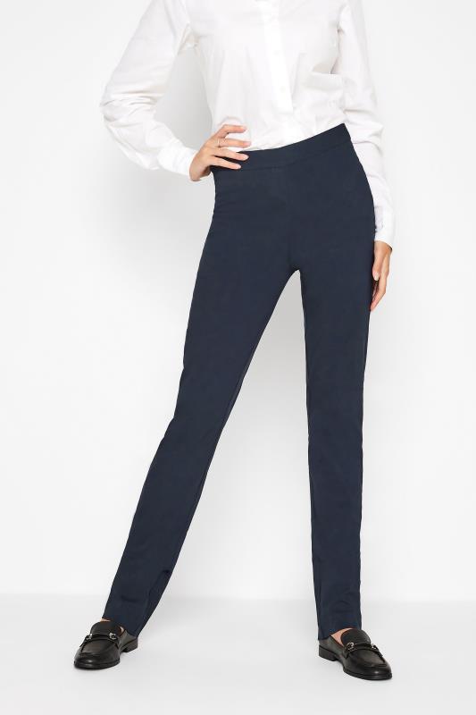  Grande Taille LTS Tall Navy Blue Stretch Straight Leg Trousers