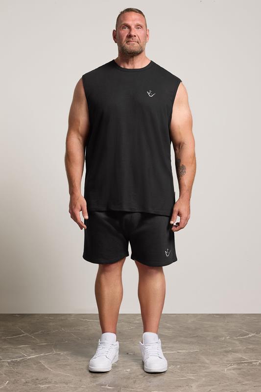 IronRhino Big & Tall Black 'Rest Day' Vest & Short Set | BadRhino 1
