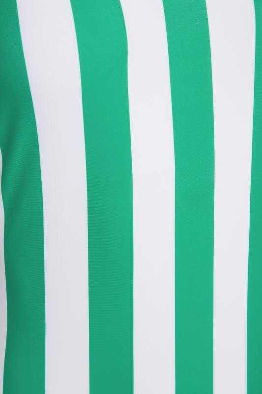 LTS Tall Green Stripe Swimsuit 4