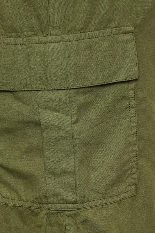 YOURS Plus Size Khaki Green Cargo Shorts | Yours Clothing 5