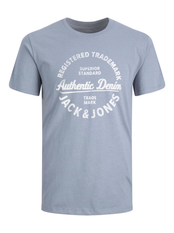 JACK & JONES Big & Tall Grey Logo Printed T-Shirt | BadRhino 2