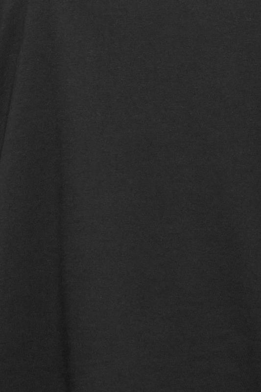 LIMITED COLLECTION Curve Plus Size Black Crochet Trim T-Shirt | Yours Clothing  6