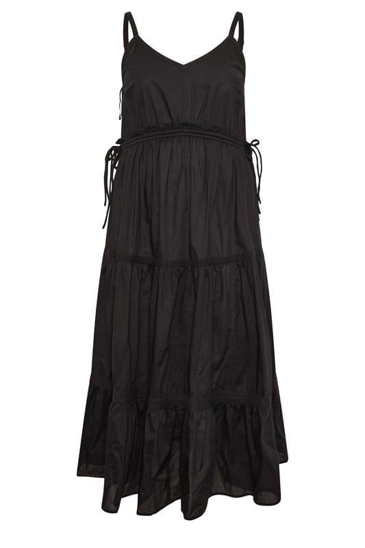 YOURS Plus Size Black Tiered Smock Dress | Yours Clothing YOURS Plus Size Black Tiered Smock Dress | Yours Clothing