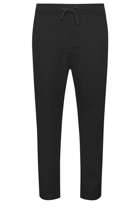 BadRhino Big & Tall Black Textured Trousers | BadRhino 7