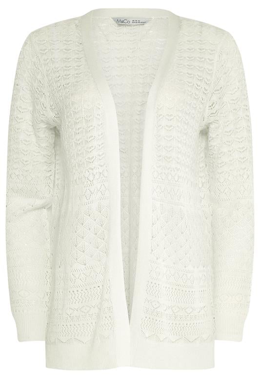 M&Co Black Pointelle Detail Knit Cardigan | M&Co 5