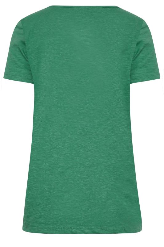 LTS Tall Women's Green Short Sleeve Cotton T-Shirt | Long Tall Sally  7