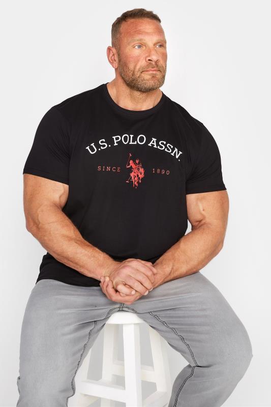 Men's  U.S. POLO ASSN. Big & Tall Black Graphic Logo T-Shirt