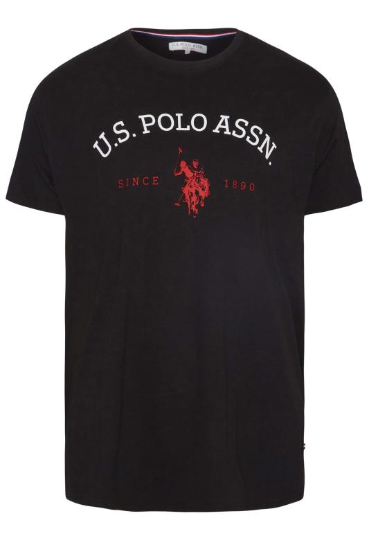 U.S. POLO ASSN. Black Graphic Logo T-Shirt | BadRhino 3