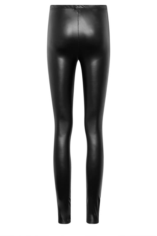 LTS Tall Women's Black Leather Look Leggings | Long Tall Sally 5