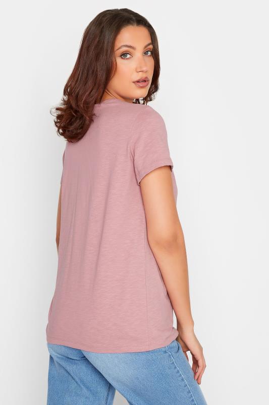 LTS Tall Women's Blush Pink Short Sleeve Cotton T-Shirt | Long Tall Sally 3
