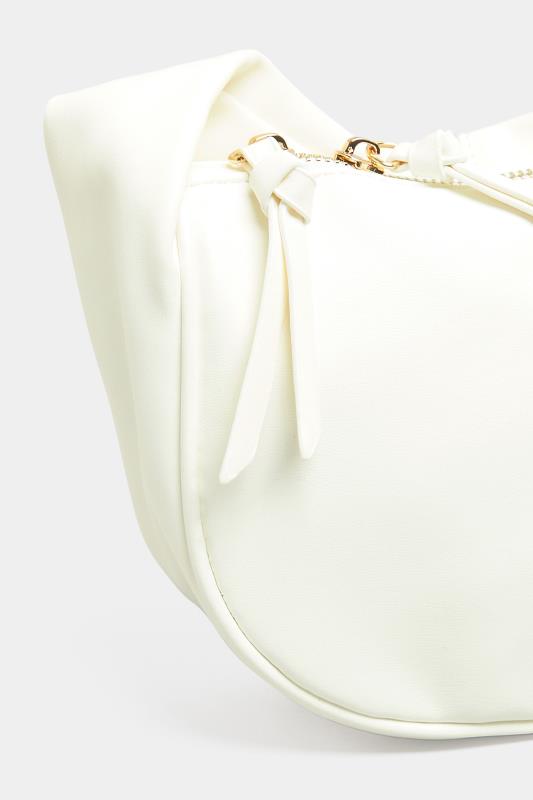 White Slouch Handle Bag 4
