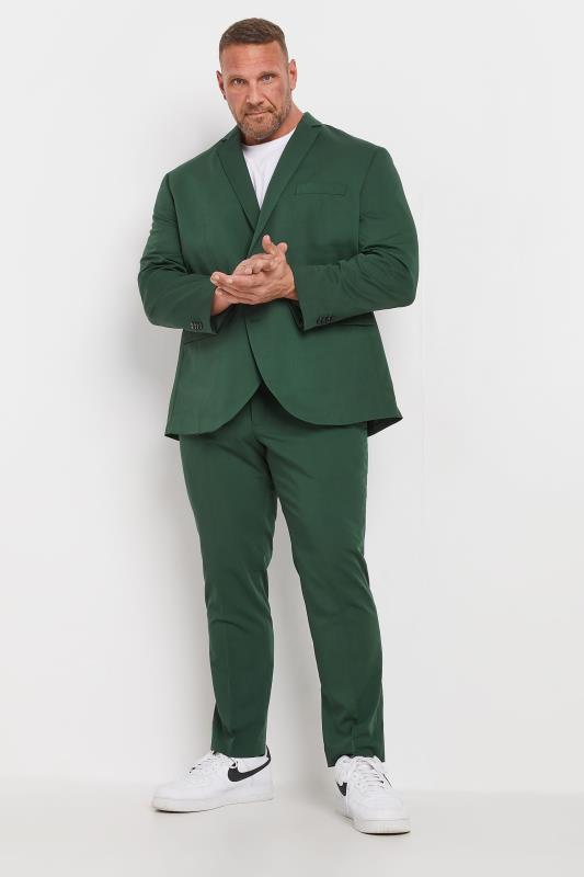 JACK & JONES Big & Tall Dark Green 'Franco' Suit | BadRhino 1