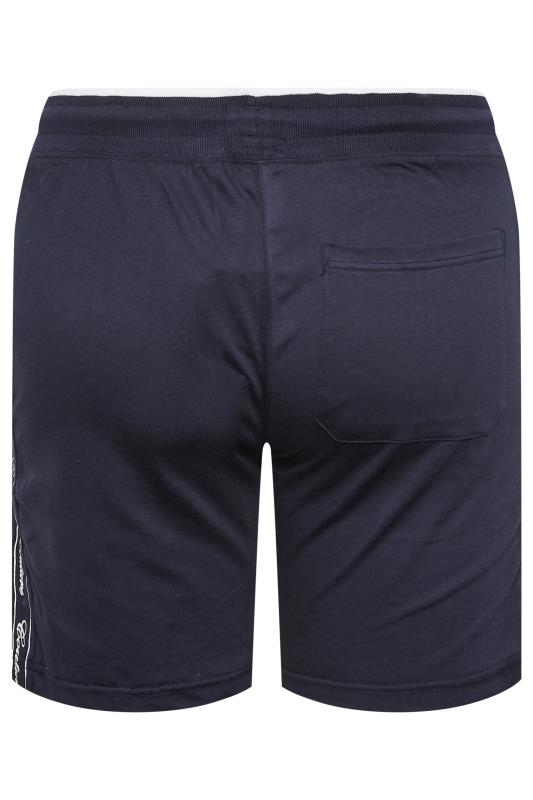 D555 Big & Tall Navy Blue Couture Side Panel Shorts | BadRhino 6