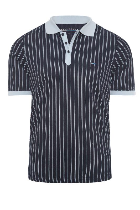 BadRhino Navy Striped Polo Shirt_F.jpg