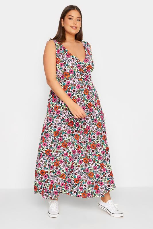 LTS Tall Women's Red Floral Print Maxi Dress | Long Tall Sally 5