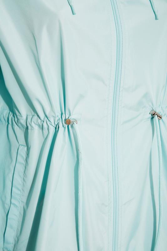 Plus Size Light Blue Pocket Parka | Yours Clothing 6
